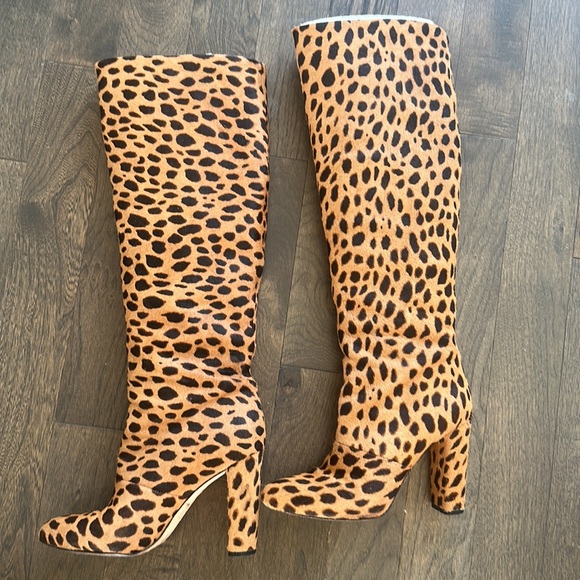 Gianni Bini Leopard Boots - Picture 2 of 7
